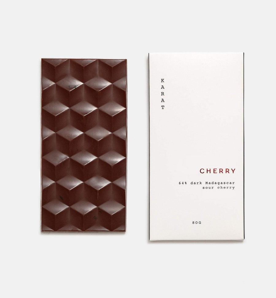 Karat Chocolate Cherry Chocolate Bar - 64% Dark