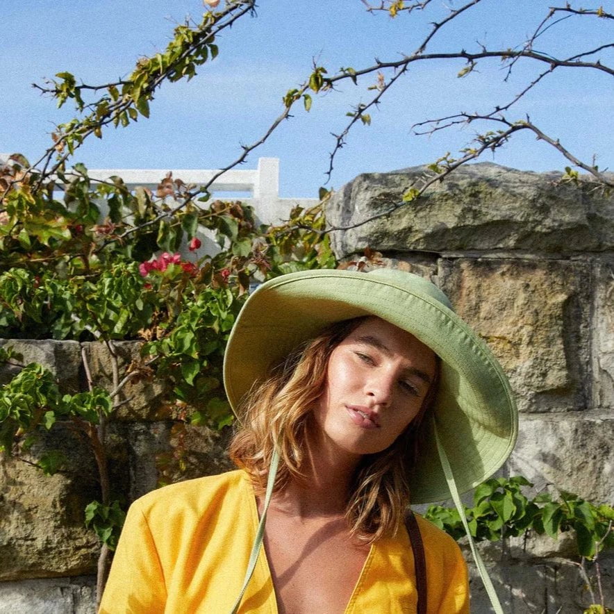 Lack of Color Accessories Holiday Bucket Hat - Pistachio Canvas