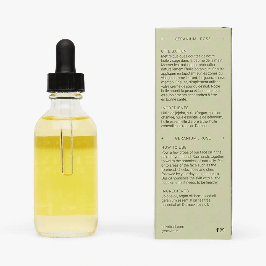 Selv Bath and Body Face Oil - Geranium Rose